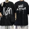 Camiseta Banda de Rock Concerto Musical Korn Turnê Mundial