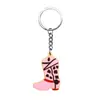 Llavero Colgante Serie Botas Pegamento Suave de PVC Hebilla Decorativa DIY Colgante para Mochila Escolar Amazon Regalo Decorativo Al por Mayor