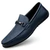 Zapatos de Hombre Transfronterizos, Zapatos de Primavera sin Cordones, Zapatos de Conducir sin Cordones, Mocasines Planos de Primavera, Zapatos Pequeños de Cuero, Zapatos Casuales de Talla Grande