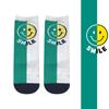 Meias Infantis Z224 Atacado, Apenas Meias da Moda, Meias Personalizadas de Cores Contrastantes Primavera e Verão para Meninos e Meninas, Meias com Rosto Sorridente Combinando Cores