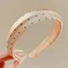 Diadema retro de corona alta para mujer, simple y elegante, diadema de ala ancha que no estrangula el cabello, accesorio para el cabello de moda estilo coreano