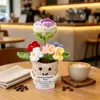 Muñecas de plantas tejidas a mano transfronterizas, decoraciones de plantas tejidas, flores artificiales de ganchillo para fiestas