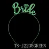 Accesorios para el cabello con elemento de letra de moda europea y americana, diadema para novia y dama de honor, pasador de strass, tocado para fiesta navideña, fiesta de cumpleaños