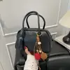 Diseño de Nicho Boston Bolso de Bowling Gran Capacidad Fresco Dulce Bolso Cuadrado Pequeño Bolso de Mano Versátil de Moda Bolso Mujeres