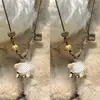"""Barista Filhote" Fofo Cachorrinho Colar Versátil Corrente para Suéter Design de Alto Padrão Acessórios de Nicho para Mulheres Novo"""