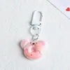 Chaveiro de Animal Fofo de Desenho Animado Donut Pingente Doce para Mochila Escolar Pingente para Chaveiro de Carro Pingente