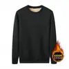 Traje Deportivo Casual de Lana de Cordero de Invierno para Hombre Holgado Tallas Grandes Forrado de Polar Sudadera Gruesa Cálida y Pantalones Conjunto de Dos Piezas