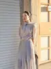 Agora Disponível na Ng Korea Dongdaemun Designer A*Ome**O 26 Saia Plissada de Primavera Leve com Franzidos Meia Saia