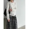 Camiseta Básica de Manga Larga Ajustada Luxi para Mujer, Otoño 26 Nueva Suave y Amigable con la Piel Prenda Interior Top 21086