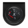 Venta Caliente Transfronteriza Indicador de Combustible de 2 Pulgadas 52 mm 12V Cara Negra Puntero Rojo Indicador de Combustible Modificado 240-33 Ohms