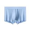 Roupa Íntima Masculina Shorts de Seda Gelada Cintura Média Verão Grafeno Antibacteriano Boxer Masculino Cor Sólida Verão Promoção