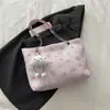 Bolso Cubo Estampado Estilo Dulce de Diseño de Nicho 2026 Principios de Primavera Nueva Moda Tendencia Bolso de Hombro con Cadena para Mujer