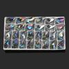 Atacado Cristal Facetado Torcido Gota de Água Pingente 10/12mm Vidro DIY Acessórios de Joalheria Miçanga Solta Joalheria em Estoque