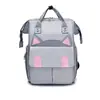 Mochila de Gran Capacidad para Madre y Bebé Color Gatuno Bloque de Color Bolso de Mamá de Mano Hombro Cruzada Multiusos Salida Viaje Bolso de Mamá Caliente