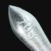 Chumbada de Ferro Folha de Salgueiro Galvanizada Acessórios de Pesca com Argola e Corrente de Gancho Peso de Ferro Chumbada de Ferro Folha de Salgueiro