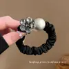 Estilo Suave Laço de Cabelo Primavera Verão para Mulheres Super Fada Anel de Cabelo Grande Intestino Corda de Cabeça Laço de Cabelo Elegante Rabo de Cavalo Faixa de Couro de Alta Classe