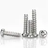 Tornillos Autorroscantes Cabeza Redonda Cola Plana de Acero Inoxidable 304/Acero al Carbono Cabeza de Cruz Plana Pb Tornillos Pequeños Electrónicos M1M2M3M4M5