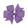 Pinzas para el pelo de cinta de satén acanalada, bestsellers europeos y americanos de Amazon transfronterizos, pinzas para el pelo de lazo de color liso, accesorios para el pelo para niños al por mayor