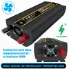 Inversor de 12V a 220V/110V 1300W pico 2600W onda pura pantalla LED electrodomésticos de carga inductiva