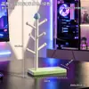 Lindo soporte de control de juego de pájaro azul, adorno de escritorio, organizador de escritorio de computadora, decoración de mueble de TV