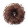 Peluca con cabeza de albóndiga, accesorios para el cabello, rizador de cabello natural esponjoso, paquete de cabello, banda elástica, flor con cabeza de albóndiga, accesorios para rizar el cabello perezoso