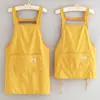 Delantal resistente al agua para uso en la cocina en verano, delantal de cintura ultradelgado para comer y trabajar, ropa de trabajo especializada con impresión de logotipo para hombres y mujeres