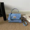 Bolso de mano de moda, bolso de hombro, bolso cruzado pequeño cuadrado para mujer, color liso simple, nuevo bolso para mujer 2026 con diseño exquisito