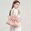 Bolsa feminina transversal moda estilo ins bolsa de mão alta qualidade bolsa nuvem couro genuíno trabalho bolsa de ombro único plissada versátil