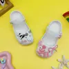 Zuecos de Ballet Eva para Niños con Lazo Rosa y Diseño de Oso, Sandalias Cerradas Antideslizantes de Verano para Exteriores para Niños
