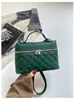 Bolso acolchado estilo Chanel transfronterizo para mujer, nuevo bolso de caja de moda nicho, elegante bolso de hombro y bandolera
