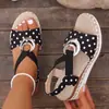 Sandalias de Suela Gruesa para Mujer Tallas Grandes 2026 Sandalias de Suela Gruesa Amazon Sandalias Romanas Casuales Sandalias de Plataforma de Cuerda de Cáñamo para Mujer para Exportación