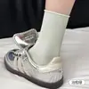 Calcetines de Verano Finos para Mujer, Algodón Puro 10A Antibacterianos, Aroma a Jazmín, Calcetines hasta la Mitad de la Pantorrilla, Elásticos de Lycra, Calcetines Holgados Zhuji Sin Costuras
