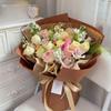 Rollo Papel Kraft Impermeable Engrosado Bolsa para Flores Rosa Rollo de Papel para Flores Embalaje de Flores Papel Coreano de Color Sólido