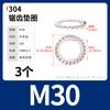 Arruela de pressão de aço inoxidável 304, almofada serrilhada interna externa, metal 316, junta antiderrapante, antirretorno, antifrouxa, multidentes, M3-M24