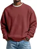 Sudadera de Manga Larga con Cuello Redondo para Hombre de Amazon Transfronteriza Primavera Casual Pulóver Holgado Top Nuevo Pulóver Venta al por Mayor