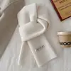 Bufanda de Mezcla de Lana de Color Sólido, Nuevo Estilo Otoño e Invierno 2026, para Estudiantes Mujeres, Estilo Coreano, Sencilla y Versátil, Bufanda Cálida para Cuello de Pareja