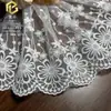 Nova decoração de cortina e janela, acessórios de bordado para vestido de noiva, acabamento de renda 35cm, bainha de saia de renda, acessórios de vestuário em estoque