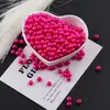 Pérola de Imitação ABS 6mm Alto Brilho Colorida Furo Reto Contas Soltas DIY Pulseira Colar Artesanal Material para Miçangas Acessórios