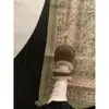 Zapatos Mary Jane de Algodón Potato para Mujer 2025 Otoño e Invierno Nuevo Estilo sin Cordones Velcro Forro Polar Cálido Botas de Nieve Zapatos Birkenstock