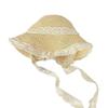 Chapéu Feminino Anti-Sol de Verão ao Ar Livre Chapéu de Aba Larga Les Chapéu de Palha Tricotado Chapéu de Praia Beira Mar para Férias