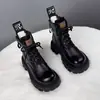 Botas Martin de moda para mujer, nueva colección Otoño/Invierno 2026, estilo británico, modernas y versátiles, con suela gruesa, elegantes y forradas para abrigar, botines para mujer