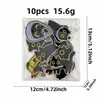 Parche de Tela de Animal de Dibujos Animados Lindo Bordado Nuevo Parche Bordado de Gato Negro Accesorios Parche para Planchar Accesorios para Ropa Lista para Usar