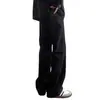 Calça jeans branca pura masculina Mellerd retro marca trendy cleanfit caimento perna reta comprimento até o chão micro-flare casual calça comprida