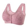 Venta Directa de Fábrica hebilla frontal chaleco estilo madre talla grande para mediana edad y ancianos algodón sin aros ligero anti-caída ropa interior sujetador