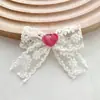 Acessórios Divertidos de Laço de Renda em Formato de Coração DIY Joias Grampos de Cabelo Capas de Celular Bolsas Sapatos Meias Acessórios de Vestuário Acessórios