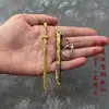 Espada de Metal Espada de Ángel Corazón de Polvo tamaño pequeño Modelo de Arma Fría Mini Espada Pequeña para Niños Colgante Llavero