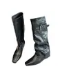 Botas de tacón grueso, caña alta, con hebillas de moda, colección primavera/otoño 2026, estilo nuevo, diseño de nicho, para mujer