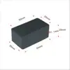 Estante de almacenamiento rectangular de goma para cubrir pies, cubierta para tubo cuadrado, cubierta para pies de muebles, cubierta selladora para pies de taburete, almohadilla mecánica para pies