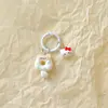 Lindo Gato de Dibujos Animados Donut Colgante de Resina Llavero Accesorio para Mochila Auriculares Regalo Femenino para Mejor Amiga