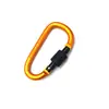 Mosquetón de Aleación de Aluminio para Exteriores con Bloqueo, Llavero, Clip para Mochila, Clip de Anilla en D, Clip para Cuerda de Viento, Clip para Botella de Agua